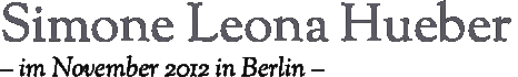Simone Leona Hueber