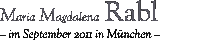 Maria Magdalena Rabl