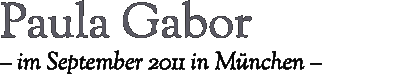 Paula Gabor