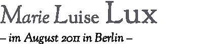 Marie Luise Lux